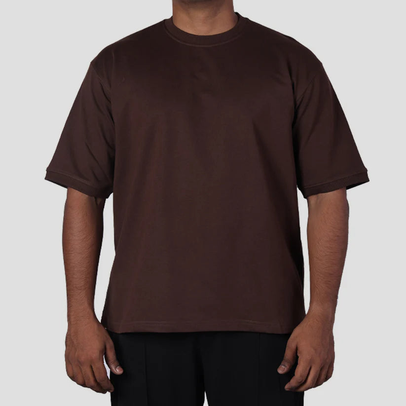 BROWN PREMIUM BASIC T-SHIRT